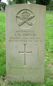 Private James Maxwell Simpson. 114304. 