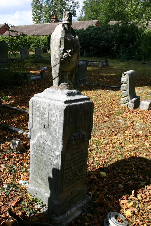 The Overton Family Headstone in St. Luke's Churchyard.