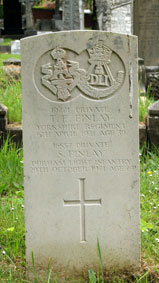Private Thomas Edward Finlay, 19221