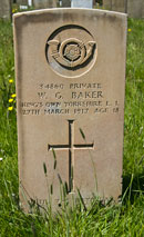 Private William George Baker. 34860. 