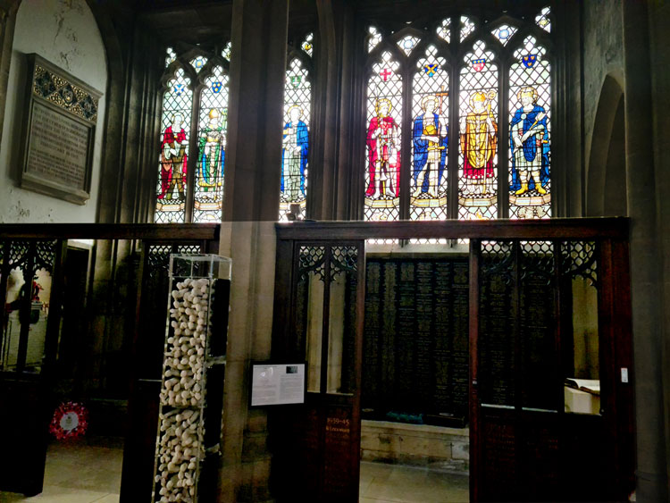 The Chapel in Grimsby Minster Housing the War Memorial