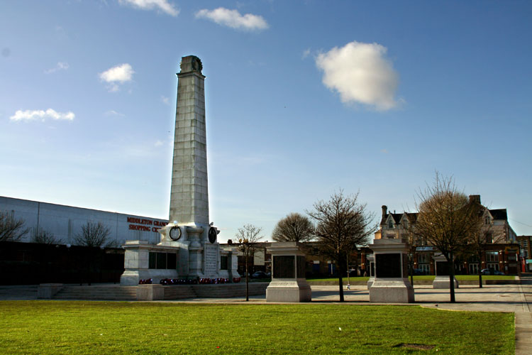 The War Memorial in Hartlepool Town Centre