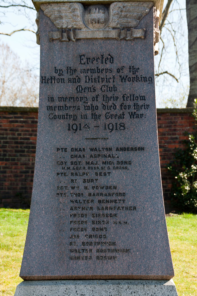 The Yorkshire Regiment, Local War Memorials