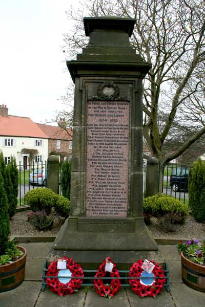 The War Memorial at Hutton Rudby.