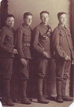 Four Members of D Company, 8th Battalion Yorkshire Regiment