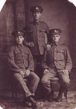 Three soldiers of the 6th Battalion Yorkshire Regiment