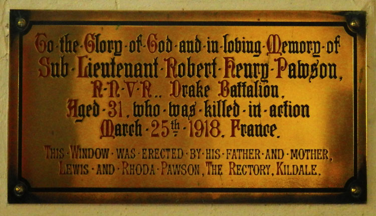 The Memorial Window Commemorating Robert Henry Pawson
