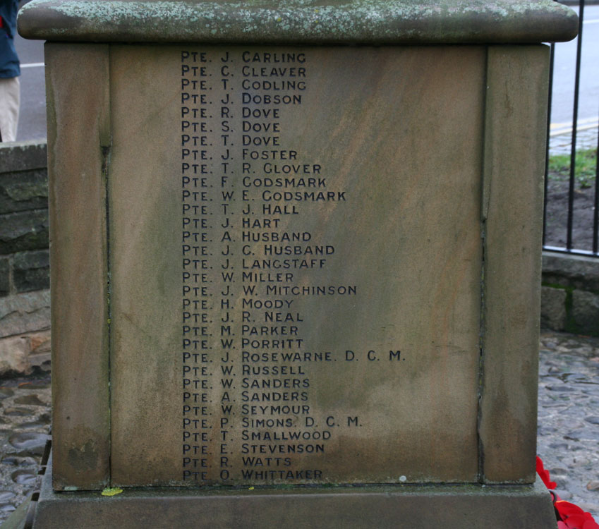 Names (1) on the Lingdale War Memorial