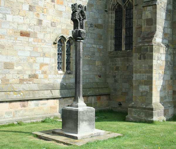 The Memorial Cross Outside St. Oswald's Church, Lythe