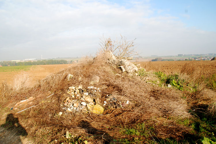 The Wancourt Tower ruins today