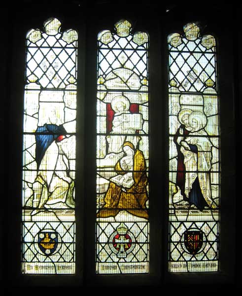 The Memorial Window in St. Oswald's Church, East Harlsey, dedicated to Captain Herbert Norman Constantine