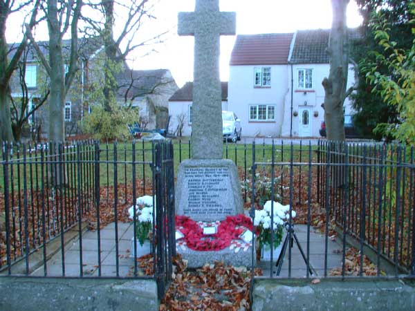 The War Memorial in Middridge, Co. Durham.
