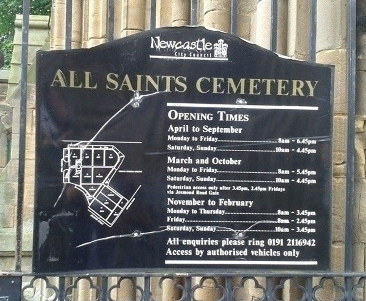 Newcastle-Upon-Tyne (All Saints) Cemetery