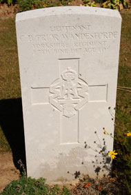 Lieutenant Christopher Butler Prior-Wandesforde. 