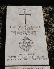 C Q M S Frederick Arthur Barr, 100. 