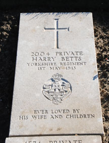 Private Harry Betts. 2004.