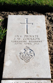 Private John William Coulson. 1914. 