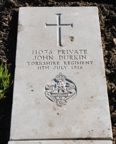 Private John Durkin. 11076