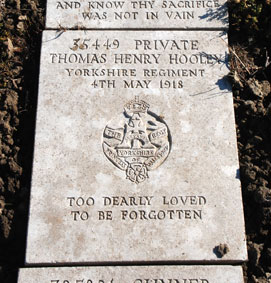Private Thomas Henry Hooley, 35449. 