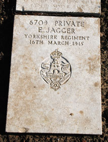 Private Enoch Jagger. 6709. 