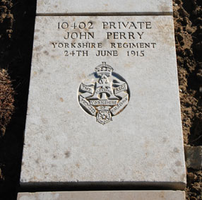 Private John Perry. 10402.