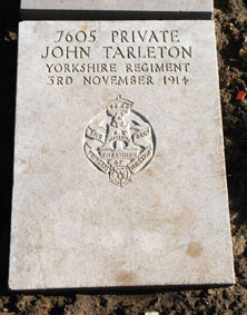 Private John Tarleton. 7605. 