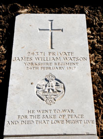 Private James William Watson, 24371.