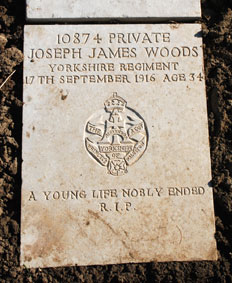 Private Joseph Woods. 10874.