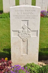 Private Arthur John Rispin. 20805.