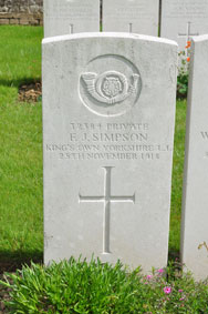 Private Frederick John Simpson. 32384.
