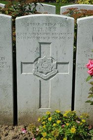Private Daniel Platt. 29812. 6th Battalion East Yorkshire Regiment, formerly 202603 the Yorkshire Regiment. Son of Mr. and Mrs. Daniel Platt, of Oldham; husband of Mary Platt, of 13, Castleton St., Werneth, Oldham. Killed 5 November 1918. Aged 40.