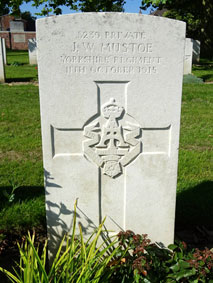 Private John William Mustoe. 8239. 