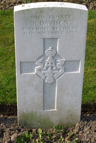 Private Ralph Davison. 19160. 