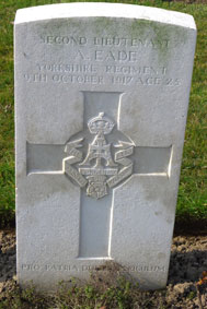 2nd Lieutenant Aylmer Eade. 