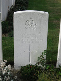Private Percy Lambert, 34851. 