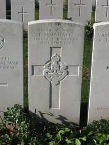 Private Edwin Marshall, 35207. 