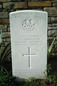 Private George Edward Wilkinson. 34774. 