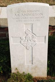 Private Alfred George Anderson. 12720.