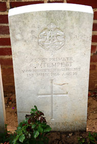 Private Charles Percy Tempest. 23433. 