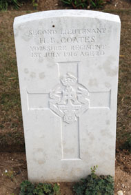 2nd Lieutenant Harold Brearley Coates.