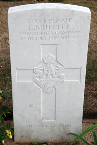 Private Lance Muffitt. 27554.