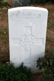 Private Thomas Beardsmore, 20691. 