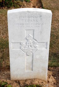 Private Thomas Frank, 7787. 