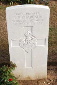 Private Thomas Richardson. 18091.