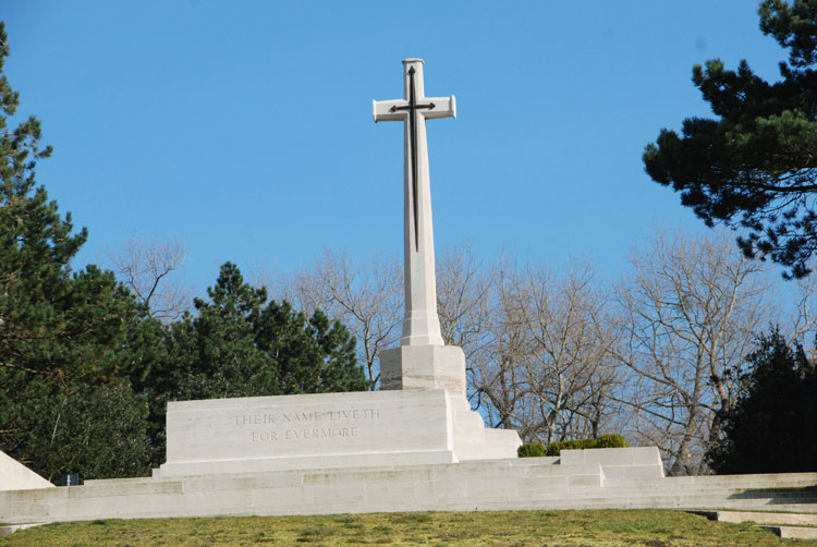 The Cross of Sacrifice at Etaples Cemetery