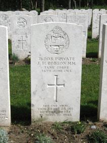 Private John Henry Robson, MM. 76008.