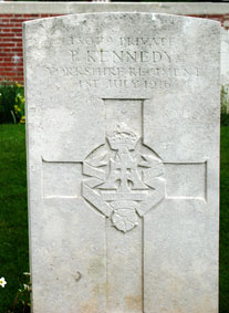 Private Peter Kennedy. 13079.