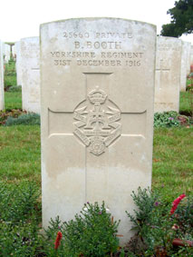 Private Benjamin Booth. 25660.