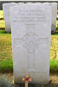 Private Francis Walter Goodall. 17886. 