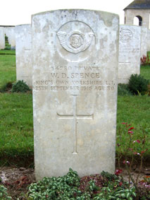 Private William Davison Spence. 34780. 